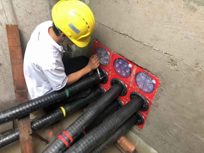 Cable seal in Suzhou Metro Line3 110kv main substation projec Cable seal in Suzhou Metro Line3 110kv main substation projec
